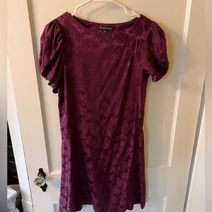 Anthropologie Vintage Silk Purple Dress XS